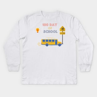 100th day of school Kids Long Sleeve T-Shirt